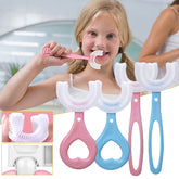 360 Degree U-shaped Child Toothbrush Silicone Kids Teeth Oral Care Cleaning
