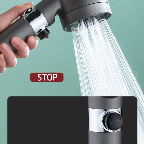5 in 1 High Pressure Rainfall Shower Head