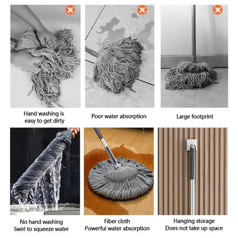 Self Wringing Twisting/Squeezing Mop