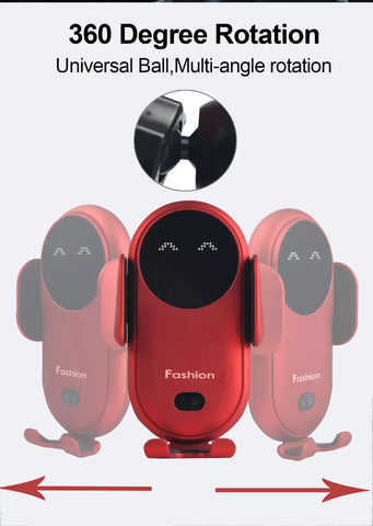Cute Auto Mount Phone Holder 30W Car Wireless Charger
