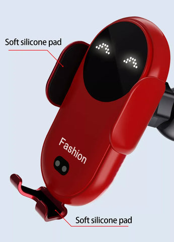 Cute Auto Mount Phone Holder 30W Car Wireless Charger