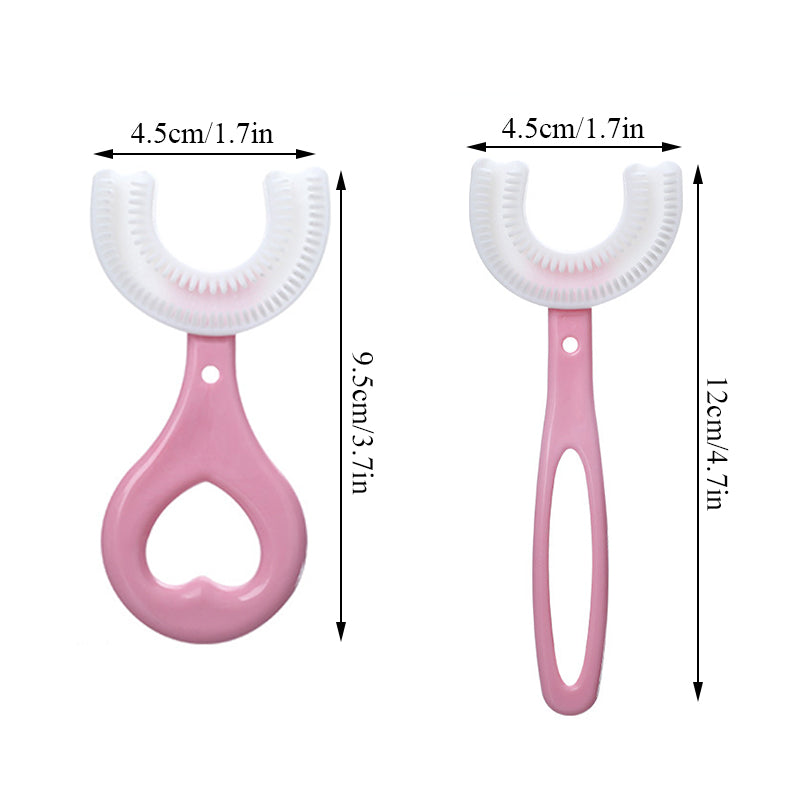 360 Degree U-shaped Child Toothbrush Silicone Kids Teeth Oral Care Cleaning