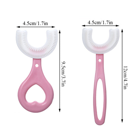 360 Degree U-shaped Child Toothbrush Silicone Kids Teeth Oral Care Cleaning