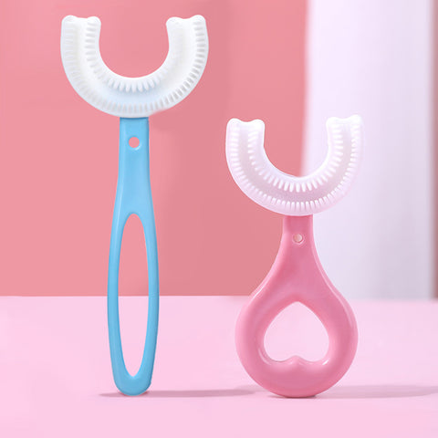 360 Degree U-shaped Child Toothbrush Silicone Kids Teeth Oral Care Cleaning
