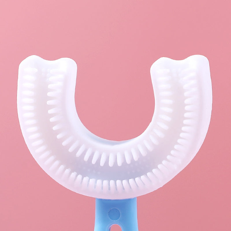 360 Degree U-shaped Child Toothbrush Silicone Kids Teeth Oral Care Cleaning
