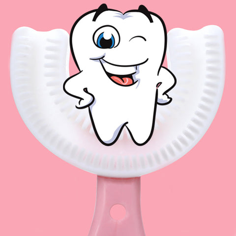 360 Degree U-shaped Child Toothbrush Silicone Kids Teeth Oral Care Cleaning