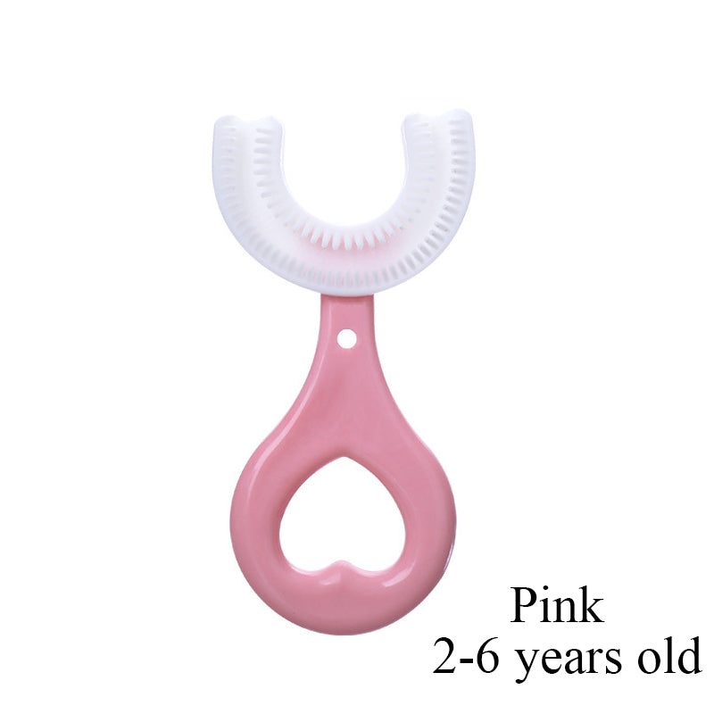 360 Degree U-shaped Child Toothbrush Silicone Kids Teeth Oral Care Cleaning