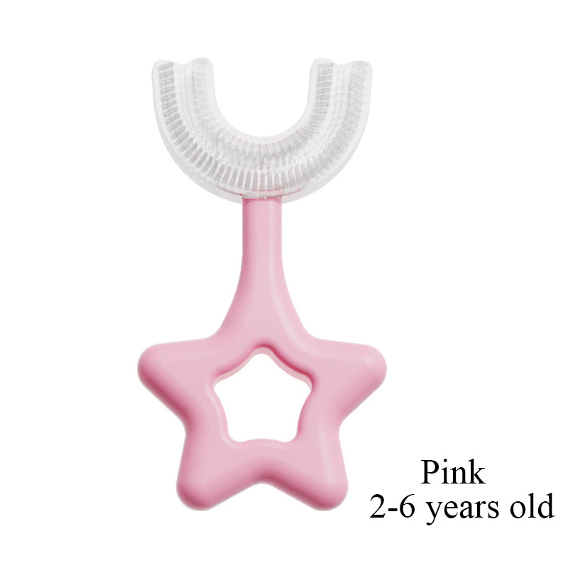 360 Degree U-shaped Child Toothbrush Silicone Kids Teeth Oral Care Cleaning