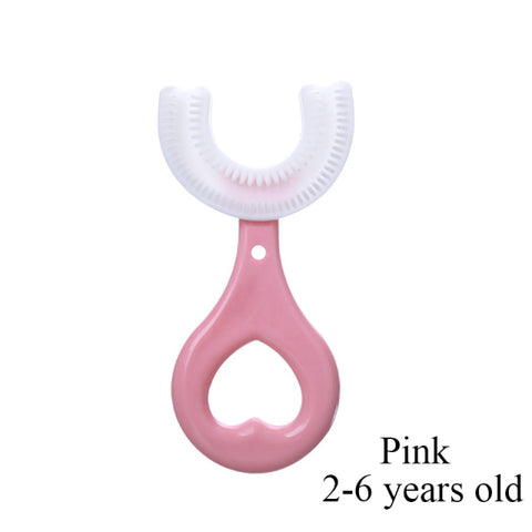 360 Degree U-shaped Child Toothbrush Silicone Kids Teeth Oral Care Cleaning