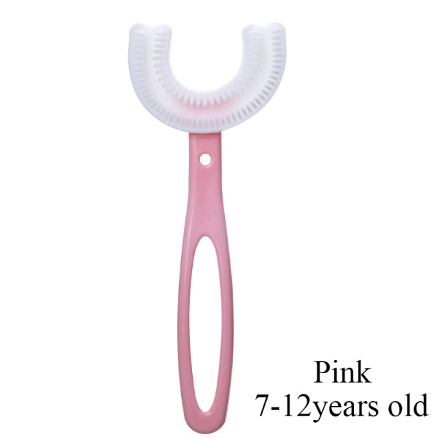 360 Degree U-shaped Child Toothbrush Silicone Kids Teeth Oral Care Cleaning