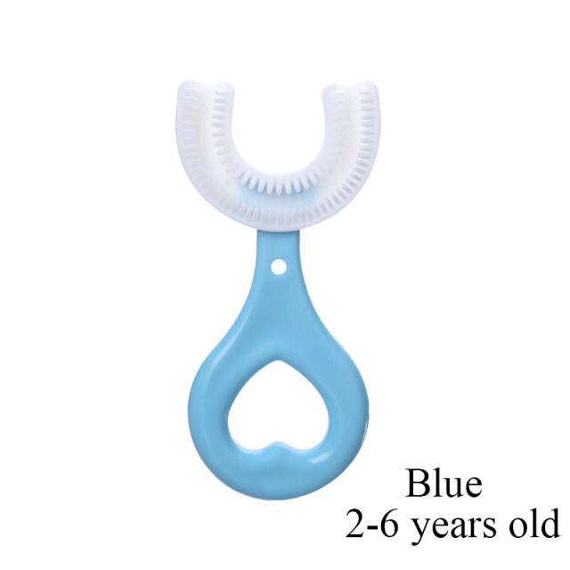 360 Degree U-shaped Child Toothbrush Silicone Kids Teeth Oral Care Cleaning