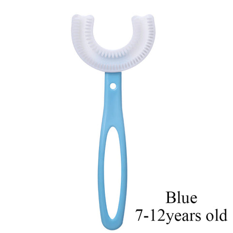 360 Degree U-shaped Child Toothbrush Silicone Kids Teeth Oral Care Cleaning