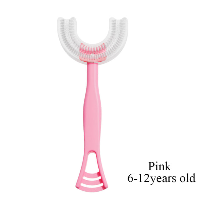 360 Degree U-shaped Child Toothbrush Silicone Kids Teeth Oral Care Cleaning